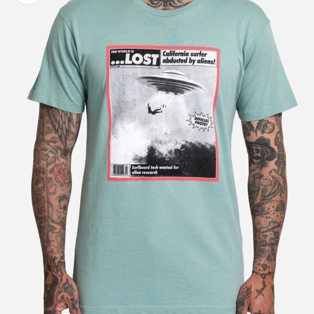 Lost Enterprises Abduction Tee Seafoam